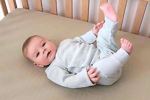 100% Organic Cotton Muslin Baby Fitted Sheet