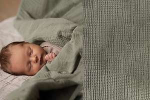100% Organic Cotton Muslin Baby Pillowcase - 40x30cm