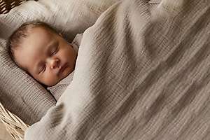 100% Organic Cotton Muslin Baby Duvet Cover