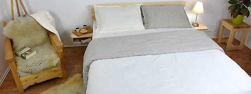 Organic cotton and linen bed linen