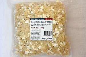 Refill pure new wool pearls/natural latex flakes 100g